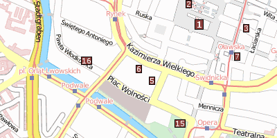 Hofkirche  Stadtplan